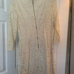 Vince Camuto white lace dress